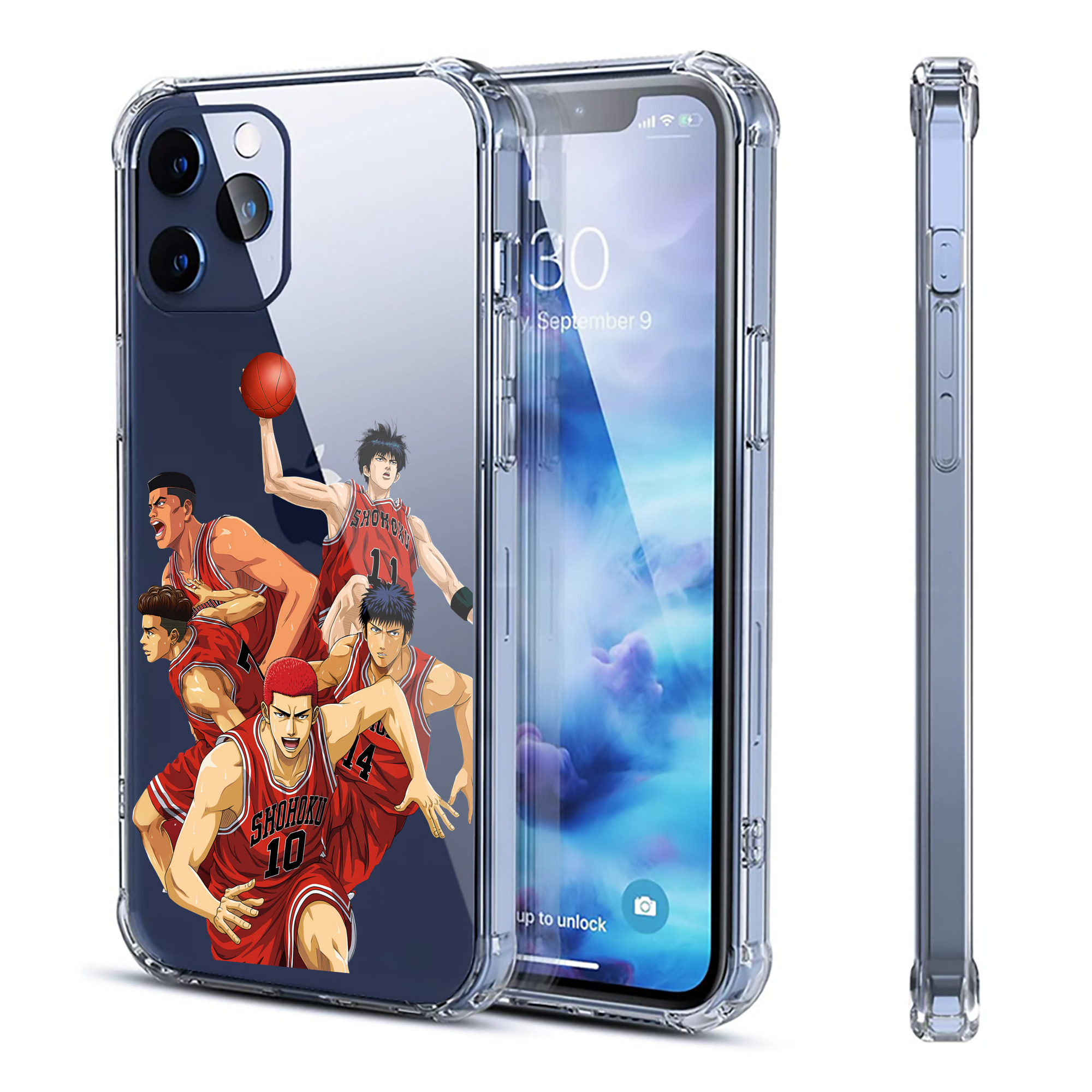 （画像用） SLAM DUNK／スラムダンク 【iPhone 12シリーズ対応】透明スマホケース（クリアソフトケース）